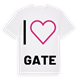 Jag älskar Gate t-shirt stort tryck