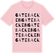 Pink Cotton t-shirt med Gatebacken ordlek t-shirt