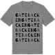 Mid Heather Gray t-shirt med Gatebacken ordlek t-shirt