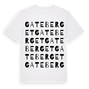 Gateberget ordlek t-shirt – ekologisk bomull t-shirt från Pinshirt