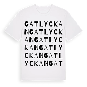 Gatlyckan ordlek t-shirt – ekologisk bomull t-shirt från Pinshirt