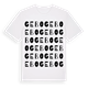 White t-shirt med Gebo ordlek t-shirt