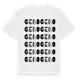 White t-shirt med Gebo ordlek t-shirt