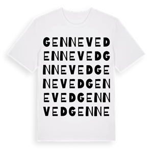Genneved ordlek t-shirt – ekologisk bomull t-shirt från Pinshirt