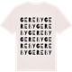 Vintage White t-shirt med Gereby ordlek t-shirt