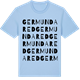 Blue Soul t-shirt med Germundared ordlek t-shirt