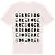 Vintage White t-shirt med Gerrebo ordlek t-shirt
