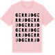 Pink Cotton t-shirt med Gerrud ordlek t-shirt