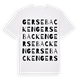 White t-shirt med Gersebacken ordlek t-shirt