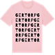 Pink Cotton t-shirt med Gertorp ordlek t-shirt