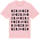 Pink Cotton t-shirt med Gerum ordlek t-shirt