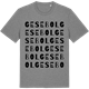 Mid Heather Gray t-shirt med Gesebol ordlek t-shirt