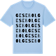 Blue Soul t-shirt med Gesebol ordlek t-shirt