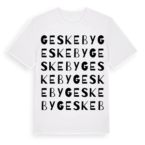 Geskeby ordlek t-shirt – ekologisk bomull t-shirt från Pinshirt