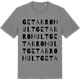 Mid Heather Gray t-shirt med Getabrohult ordlek t-shirt
