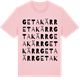 Pink Cotton t-shirt med Getakärr ordlek t-shirt