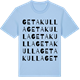 Blue Soul t-shirt med Getakulla ordlek t-shirt