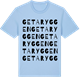 Blue Soul t-shirt med Getaryggen ordlek t-shirt
