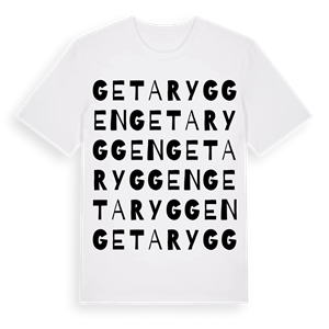 Getaryggen ordlek t-shirt – ekologisk bomull t-shirt från Pinshirt