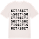 Vintage White t-shirt med Getås ordlek t-shirt