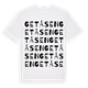 White t-shirt med Getåsen ordlek t-shirt