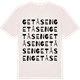 Vintage White t-shirt med Getåsen ordlek t-shirt