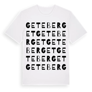 Geteberget ordlek t-shirt – ekologisk bomull t-shirt från Pinshirt