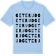 Blue Soul t-shirt med Geterud ordlek t-shirt