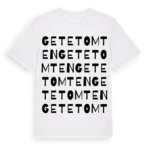 Getetomten ordlek t-shirt – ekologisk bomull t-shirt från Pinshirt