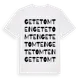 White t-shirt med Getetomten ordlek t-shirt