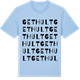 Blue Soul t-shirt med Gethult ordlek t-shirt