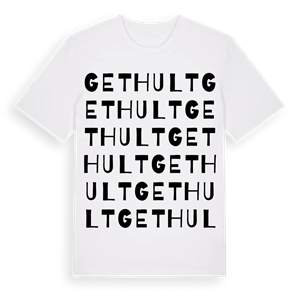 Gethult ordlek t-shirt – ekologisk bomull t-shirt från Pinshirt