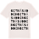 Vintage White t-shirt med Getnäsudden ordlek t-shirt