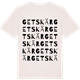 Vintage White t-shirt med Getskär ordlek t-shirt