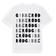 White t-shirt med Gibberöd ordlek t-shirt