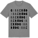Mid Heather Gray t-shirt med Gibberöd ordlek t-shirt