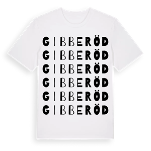 Gibberöd ordlek t-shirt – ekologisk bomull t-shirt från Pinshirt