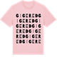 Pink Cotton t-shirt med Gigered ordlek t-shirt