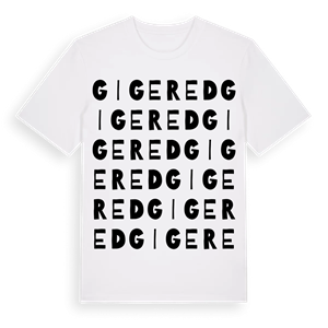 Gigered ordlek t-shirt – ekologisk bomull t-shirt från Pinshirt