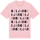 Pink Cotton t-shirt med Giljan ordlek t-shirt
