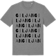Mid Heather Gray t-shirt med Giljan ordlek t-shirt