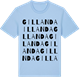 Blue Soul t-shirt med Gillanda ordlek t-shirt