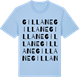 Blue Soul t-shirt med Gillane ordlek t-shirt
