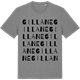 Mid Heather Gray t-shirt med Gillane ordlek t-shirt