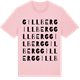 Pink Cotton t-shirt med Gillberg ordlek t-shirt