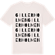 Vintage White t-shirt med Gillerholmen ordlek t-shirt
