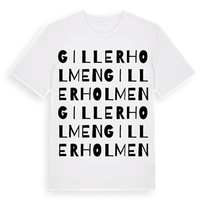 Gillerholmen ordlek t-shirt – ekologisk bomull t-shirt från Pinshirt