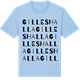Blue Soul t-shirt med Gilleshalla ordlek t-shirt