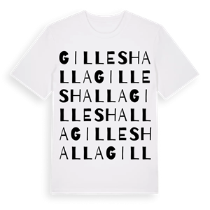 Gilleshalla ordlek t-shirt – ekologisk bomull t-shirt från Pinshirt