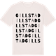 Vintage White t-shirt med Gillstad ordlek t-shirt